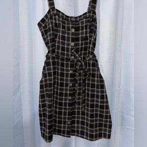 Hollister Belted Plain Dress w/ Pockets